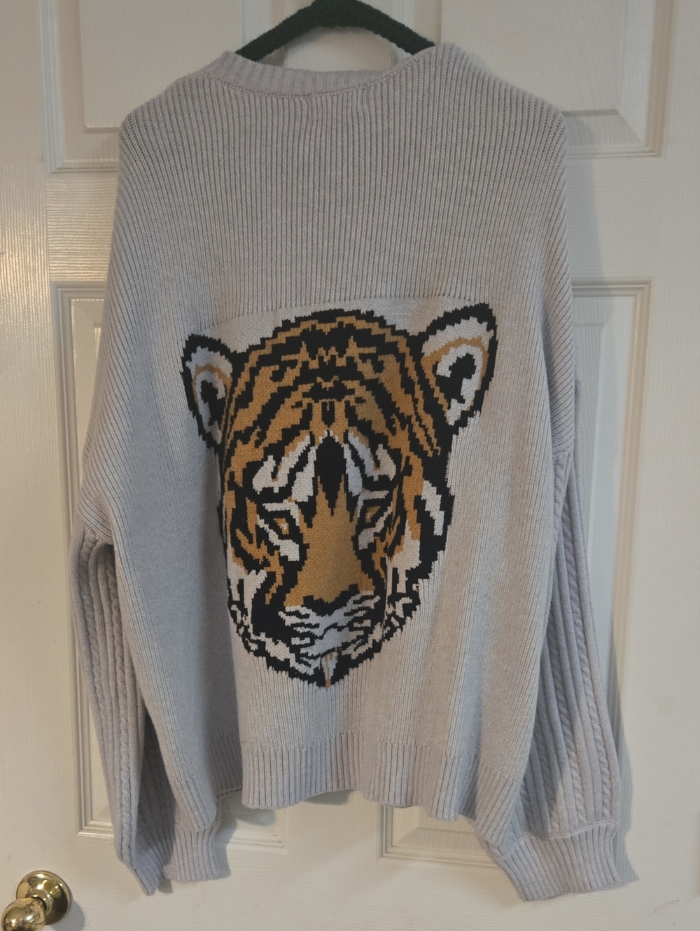 Pink Lily Neutral Ribbed Knit Sweater in Light Beige